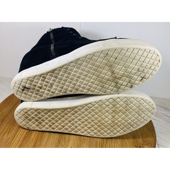 Steve Madden Black High Tops - Women's Size 8M - Picture 5 of 5